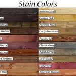 Farmhouse Rustic Light Fixtures - Wood Stain Colors