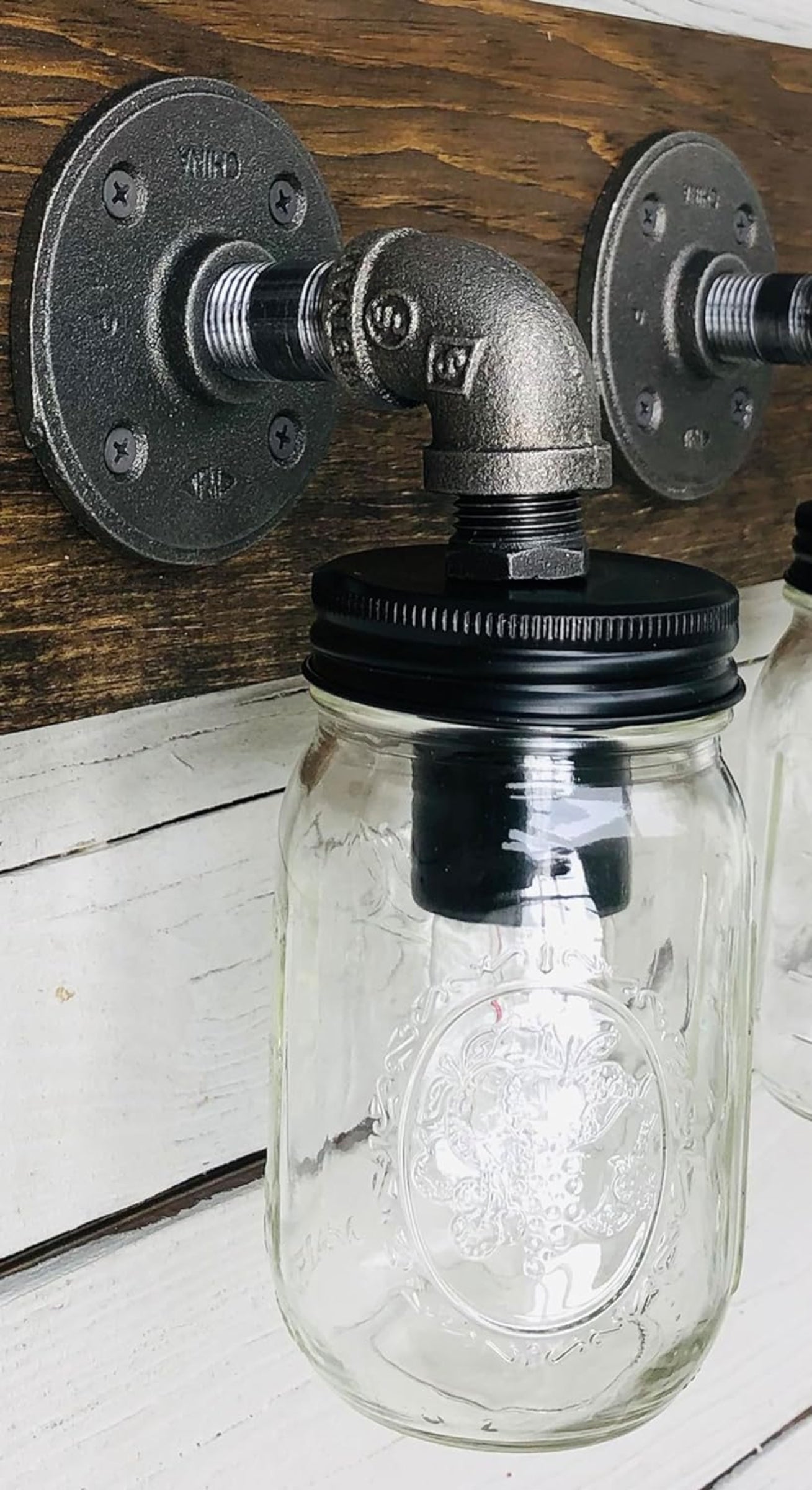 Vintage Industrial Farmhouse Vanity Rustic light Fixtures...