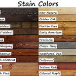 Wood Basics Round Decorative Wall Mirror Stain Samples