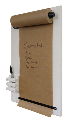 Kraft Paper Dispenser - Wall Mounted Paper Roll Dispenser - Decorative  Message Boards for Wall - Hanging Notepad Holder - to Do List Board -  Kitchen